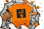 1. Ghost Halloween Shirt Orange