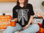 10. Halloween Skeleton Shirt Unisex