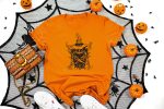 10. Scarecrow Halloween Shirt Orange