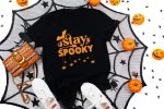 10. Spooky Halloween Shirt Black