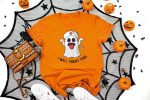 11. Orange Nurse Shirt For Halloween