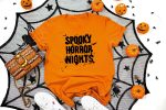 11. Spooky Halloween Shirt Orange