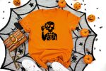 12. Skeleton Halloween Shirts Orange