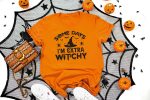 12. Witch Halloween Shirt - Orange