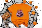 13. Trick or Treat Halloween Shirts - Orange
