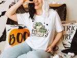 14. Halloween Cute Shirts- White Unisex