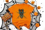 14. Skeleton Halloween Shirts - Orange
