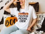 2. Pumpkin Shirts Unisex White