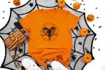 2. Skeleton Halloween Shirts - Orange
