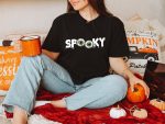 2. Spooky Halloween Shirts- Unisex black