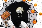 3. Black - Halloween Skeleton Shirts