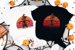 3. Halloween Scarecrow Shirt Black _ White