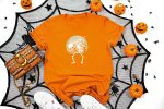 3. Orange - Halloween Skeleton Shirts