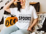 3. Spooky Halloween Shirts- Unisex white