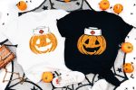 3. Nurse Halloween Shirts- Black & White Updated