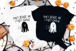 4. Funny Halloween Shirts - White _ Black Updated