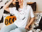 4. Halloween Boobee Shirt - Unisex White