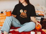4. Pumpkin Shirt For Halloween Unisex Black