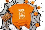 5. Nurse Halloween Shirt Orange