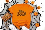 5. Spooky Halloween Shirt Orange