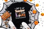 5. Teacher Halloween Shirts - Black