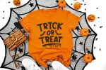 5. Trick or Treat Shirt - Orange