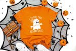 6. Funny Halloween Shirt - Orange