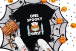 6. Nurse Halloween Shirt Black