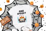 6. Nurse Halloween Shirt White