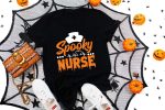 7. Black Nurse Halloween Shirts