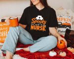 7. Black Unisex Nurse Halloween Shirts