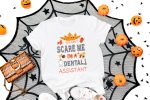7. White Dental Halloween Shirt