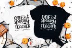 8. Combo Teacher Halloween Shirt