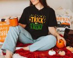 8. Unisex Trick or Treat Halloween Shirts