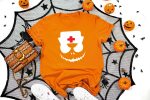 9. Nurse Halloween Shirts Orange