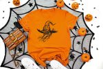 9. Witch Shirt Halloween Orange