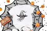 9. Witch Shirt Halloween White
