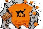 1. Cat Halloween Shirts - Orange