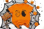 13. Halloween Cat Shirt - Orange