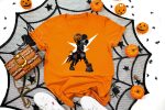 13. Scarecrow Halloween Shirt - Orange