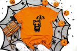 14. Halloween Cat Shirt - Orange