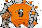 15. Skeleton Shirt - Orange