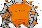 16. Halloween Witch Shirt - Orange