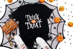 18. Halloween Trick or Treat Shirt - Black