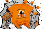 19. Halloween Cat Shirt - Orange
