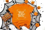 19. Halloween Trick or Treat Shirt - Orange