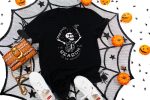 19. Skeleton Halloween Shirt - Black