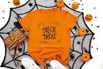 20. Halloween Trick or Treat Shirt - Orange
