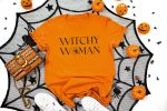 20. Witch Halloween Shirt - Orange