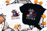 7. Cat Halloween Shirt - Combo